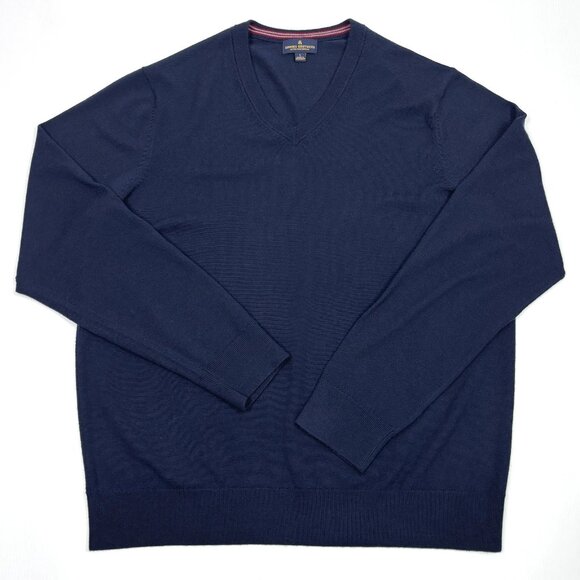 BROOKS BROTHERS men's merino knit sweater large LIKE NEW!!! - Picture 2 of 2